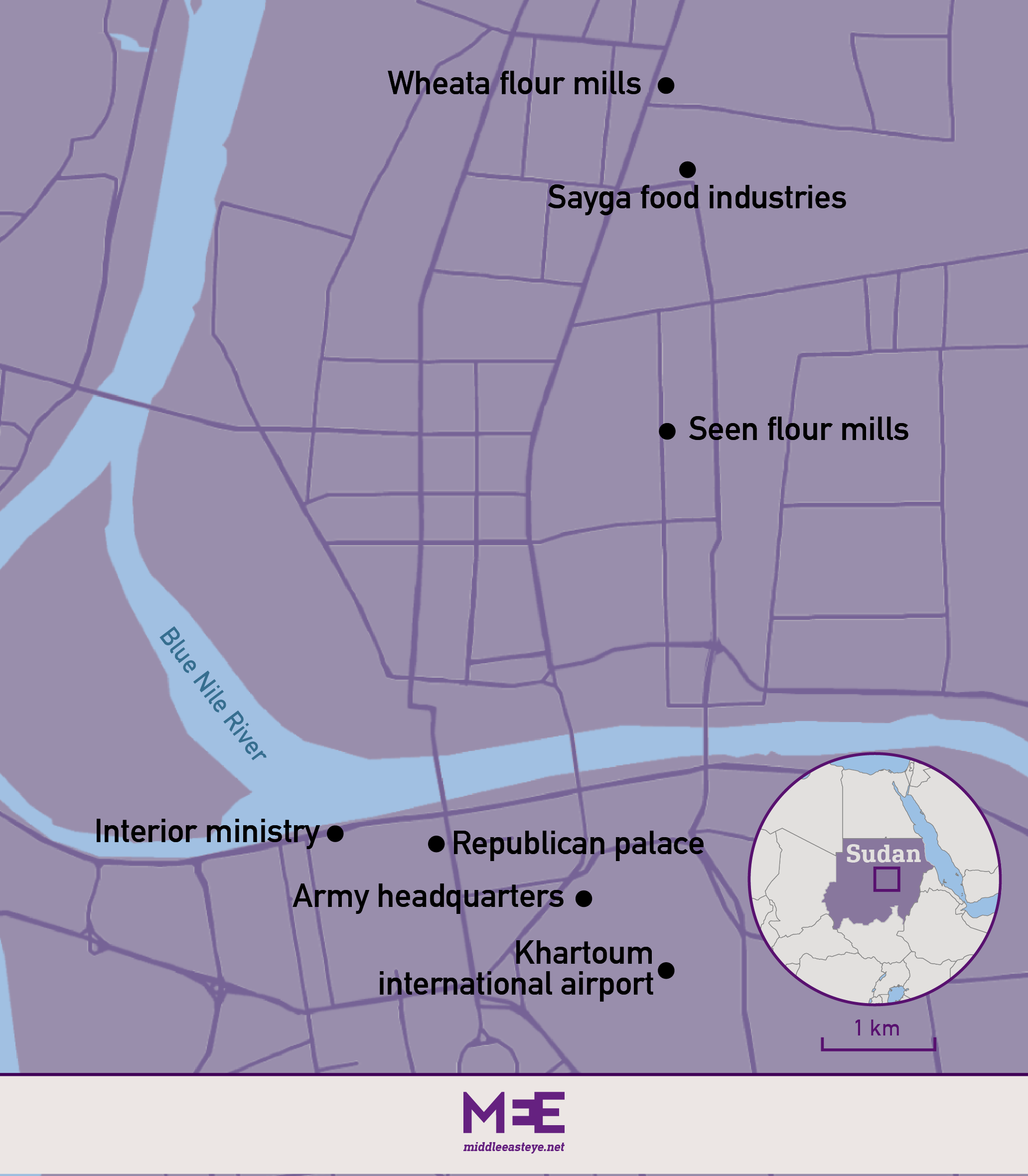 Khartoum map