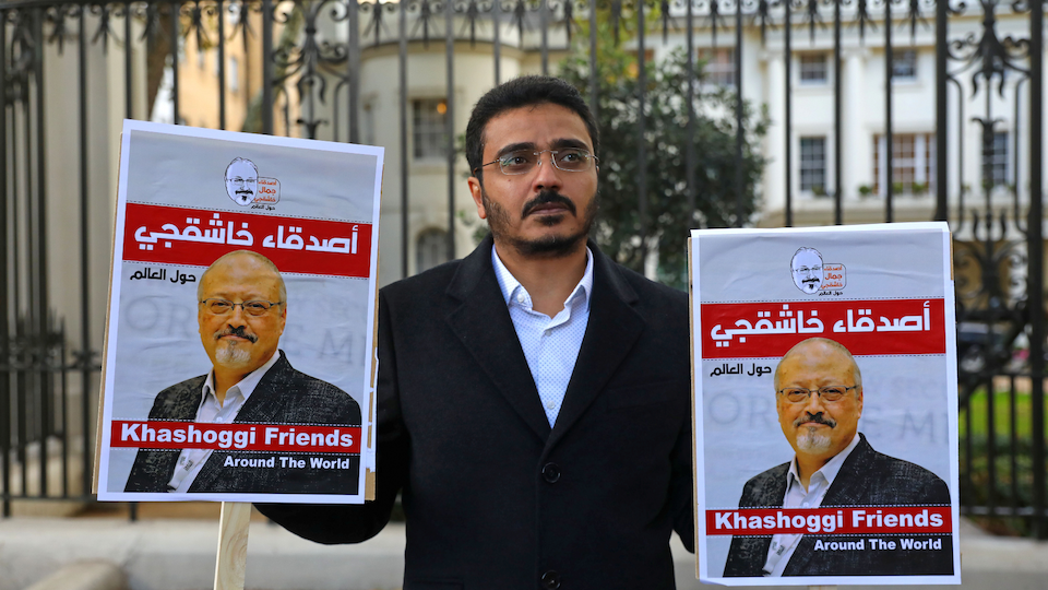 Khashoggi protest London