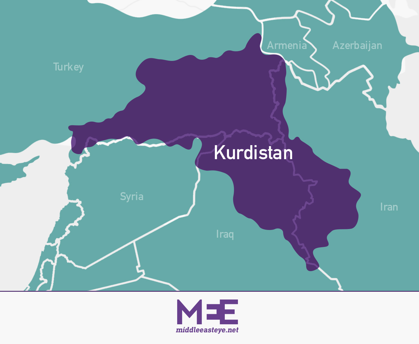 kurdistan map