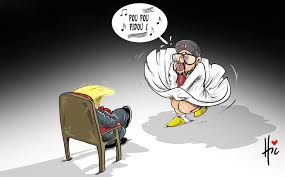 Caricature du Hic publiée dans le quotidien algérien El Watan, le 13 décembre 2020 (capture d’écran/El Watan)