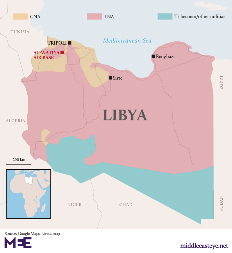 libya map