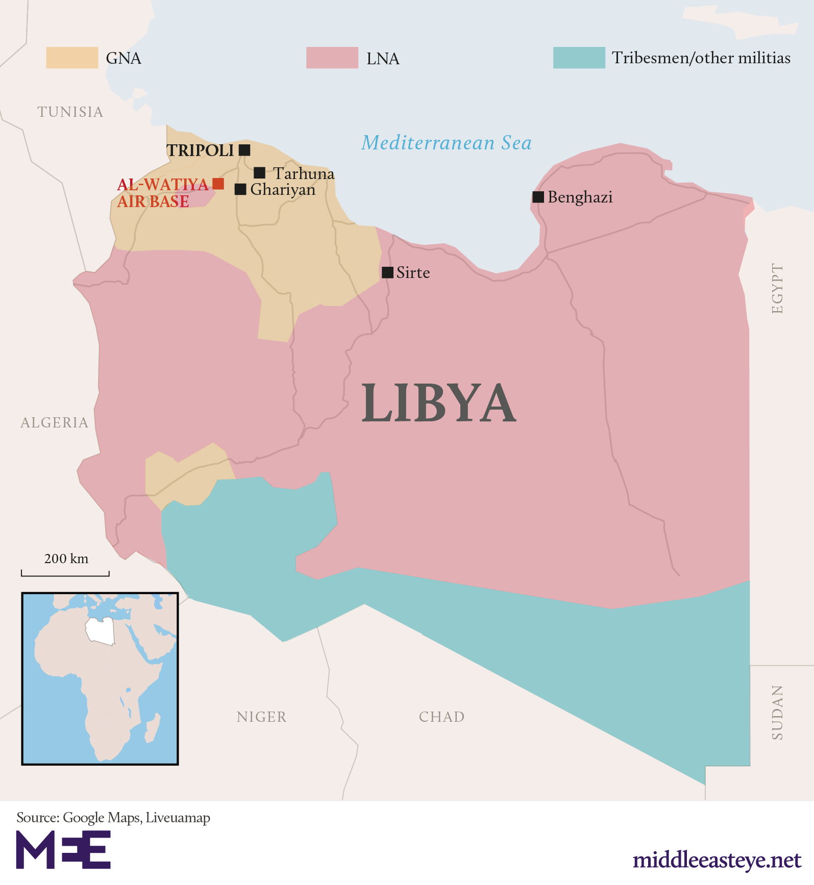 Libya map