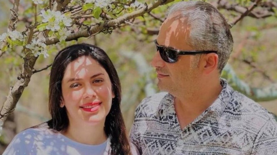 A social media image of Mansoureh Heidari and Behrouz Mansouri (Hengaw)