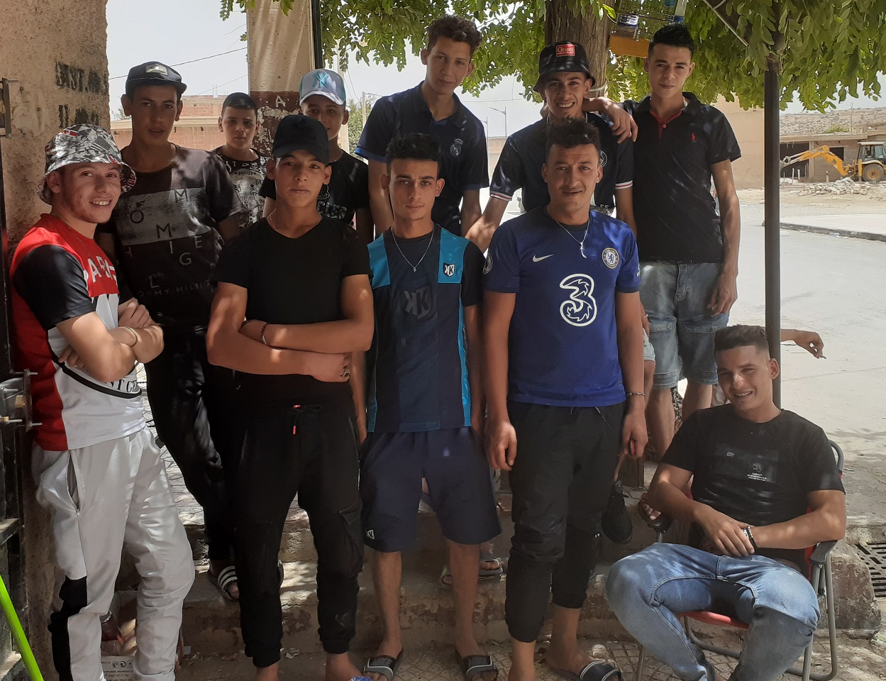 Les jeunes membres de Ritel 15, qui ont combattu les flemmes Khenchela 