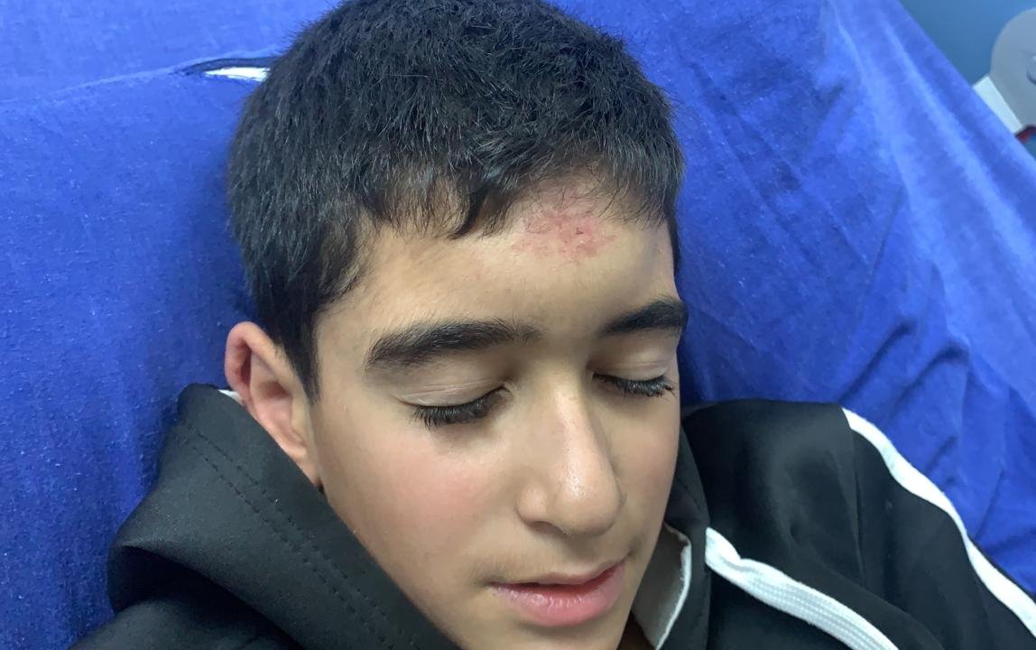 Muhammad est actuellement soigné dans un hôpital de Ramallah (document fourni)