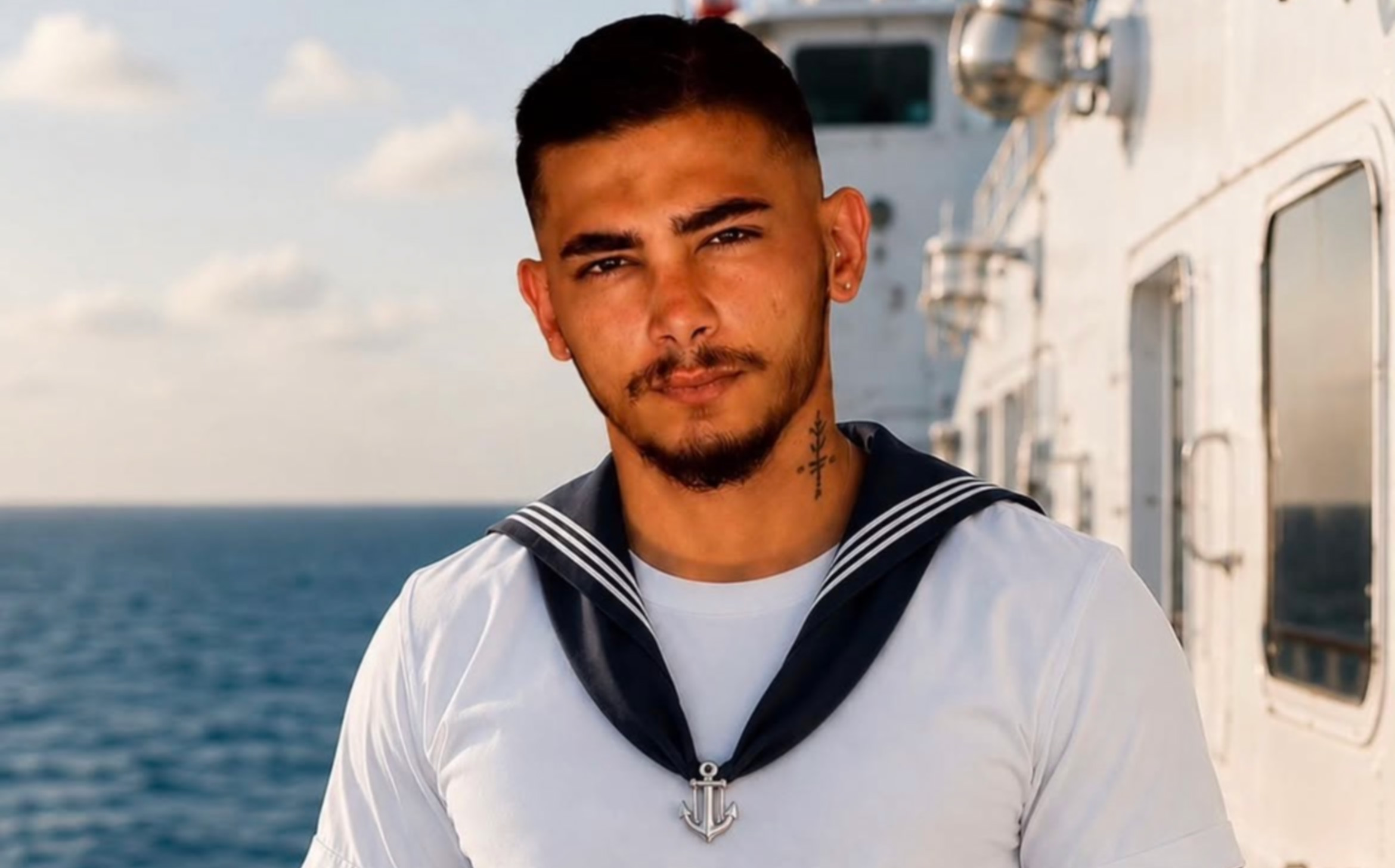 Nima Moradi, a 23-year Iranian old sailor, was killed in a Ukraine attack on a commercial ship in the Caspian Sea (supplied)