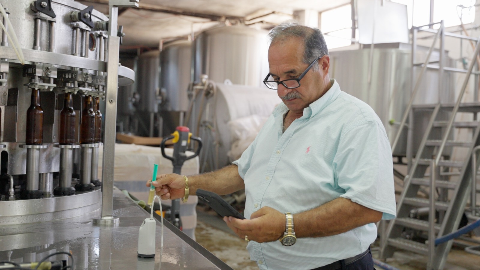 Nadim Khoury, co-founder of Taybeh Brewing Co. (supplied)