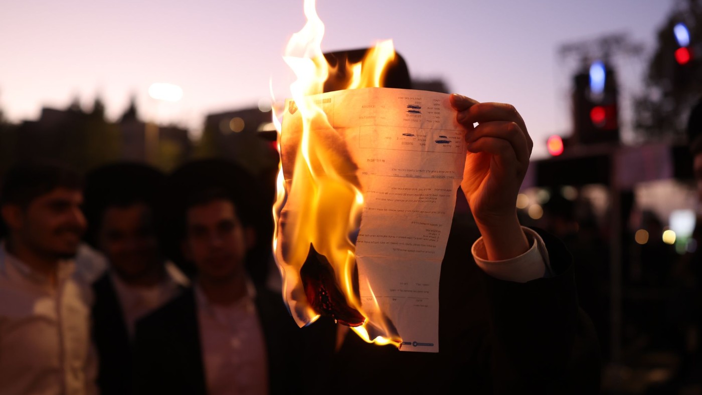 Ultra-Orthodox demonstrators in Jerusalem Oren Ziv