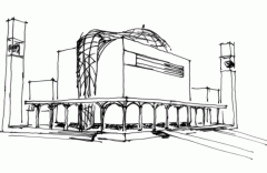 Plans de la mosquée éolienne de Selçuk Ünyilmaz (AGP SU)