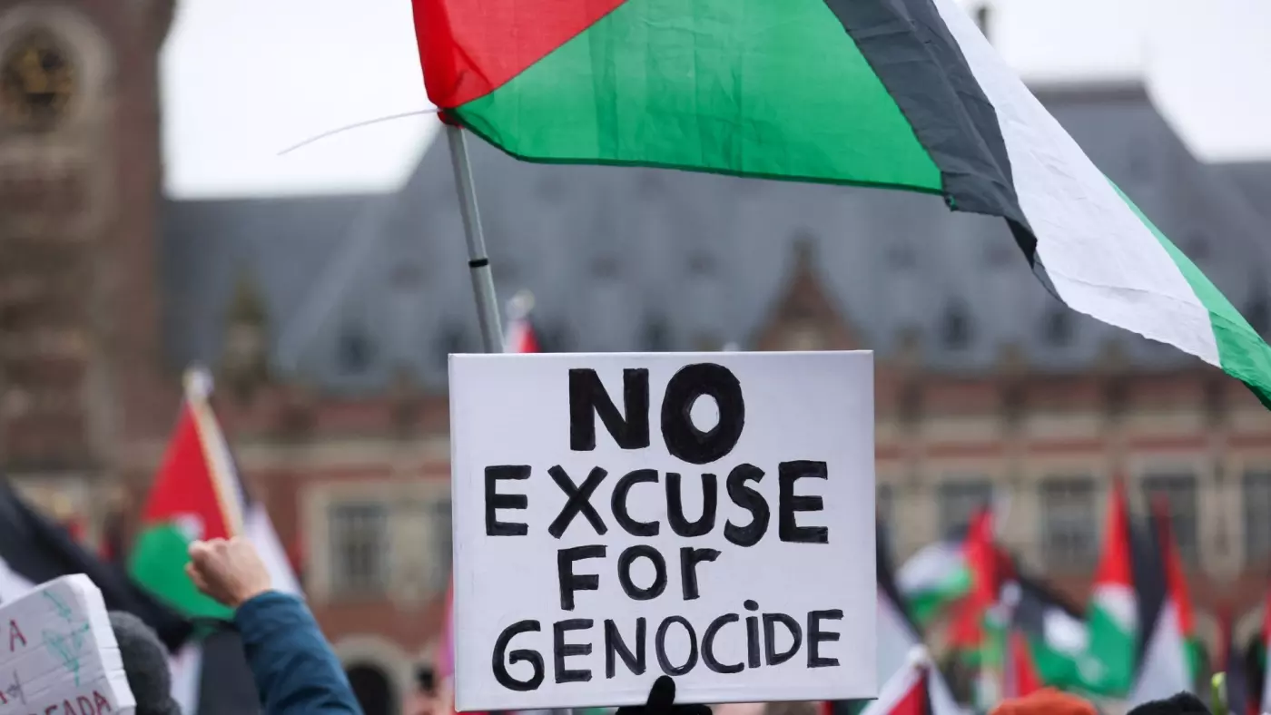 palestine protesters icj hague
