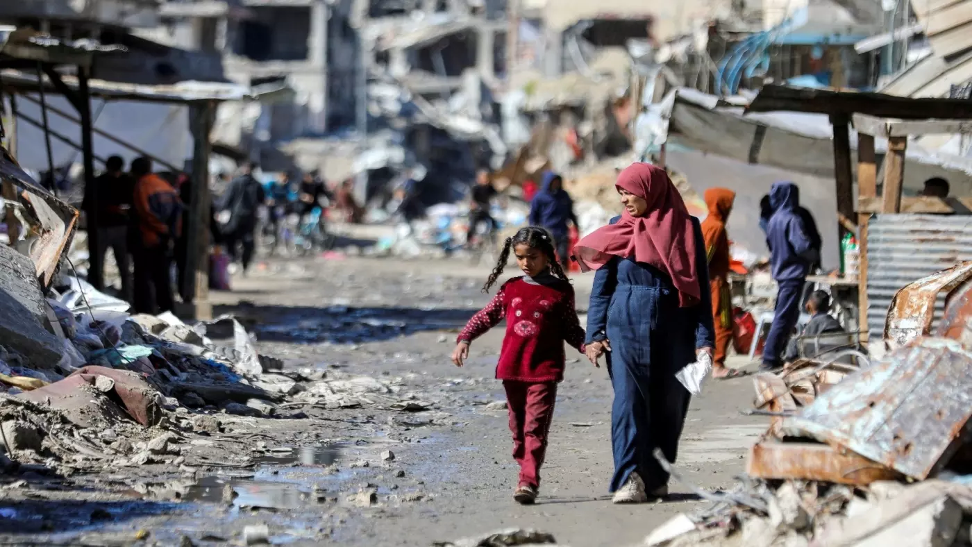 destroyed houses gaza city
