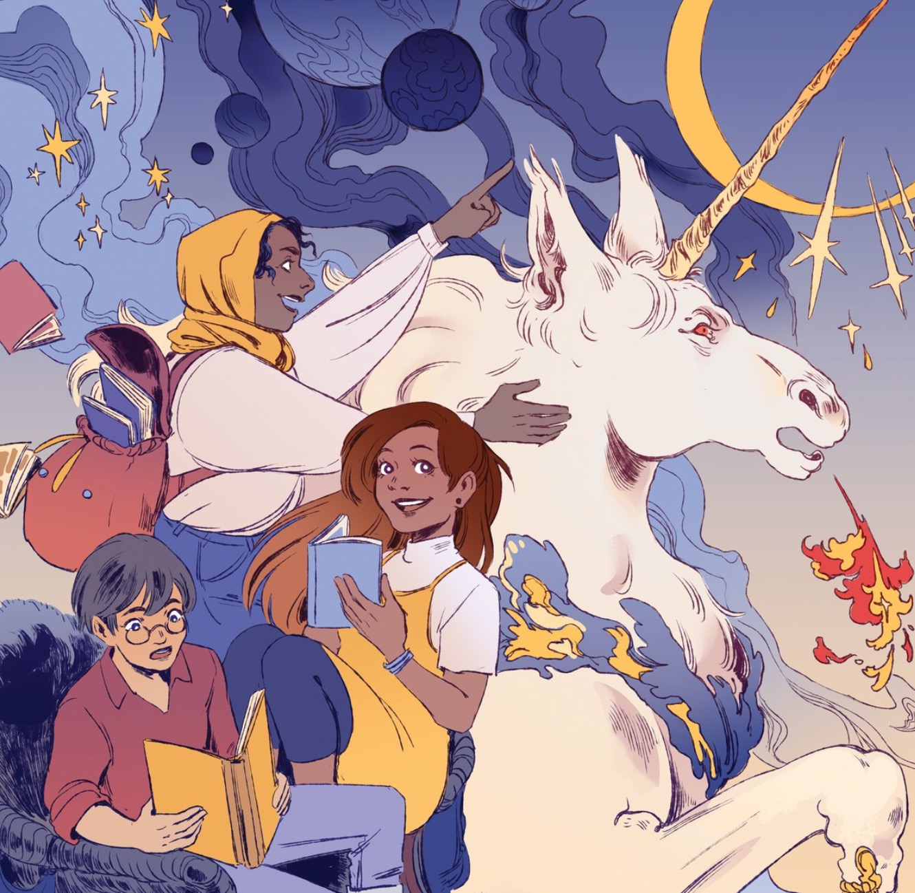 Un exemple du travail de Shazleen Khan, tiré de sa bande dessinée urbaine fantastique Buuza (illustration de Shazleen Khan/Twitter) 
