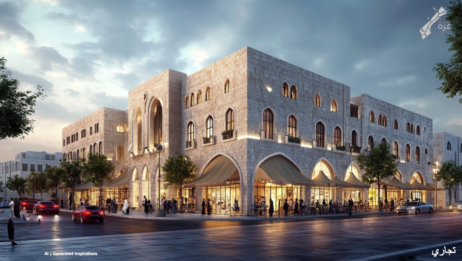 Example of a commercial building according to Egypt's Gaza plan (Screengrab)