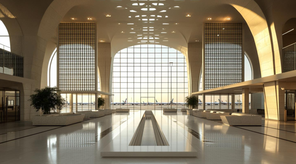 Airport building according to Egypt's Gaza plan (Screengrab)