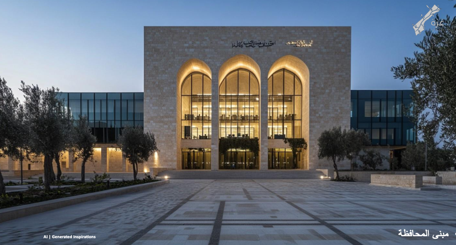 Gaza government building according to Egypt's plan (Screengrab)