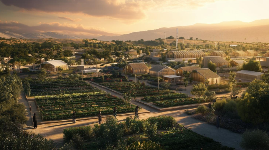 A Gaza agricultural area according to Egypt's plan (Screengrab)