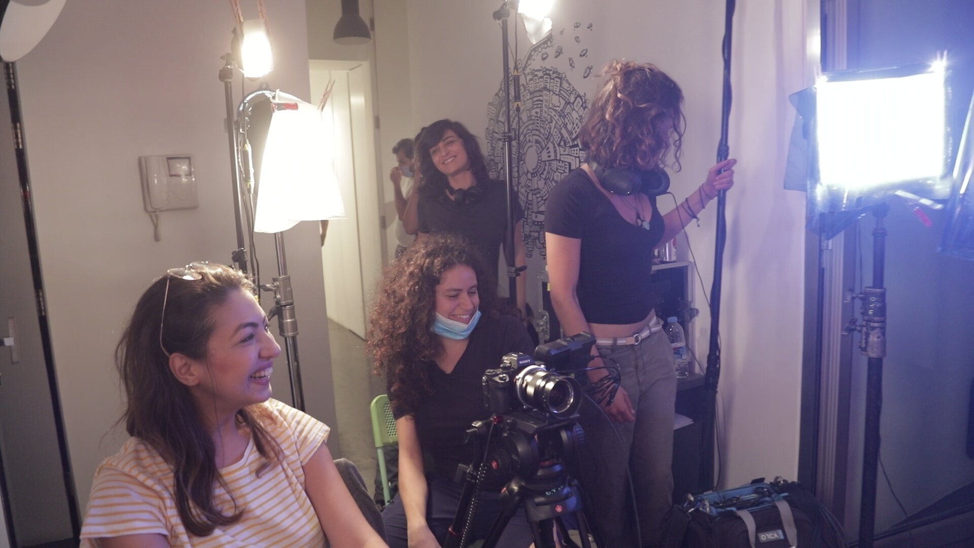 Some of the team behind Smi'touha Minni (Courtesy of Amanda Abou Abdallah)