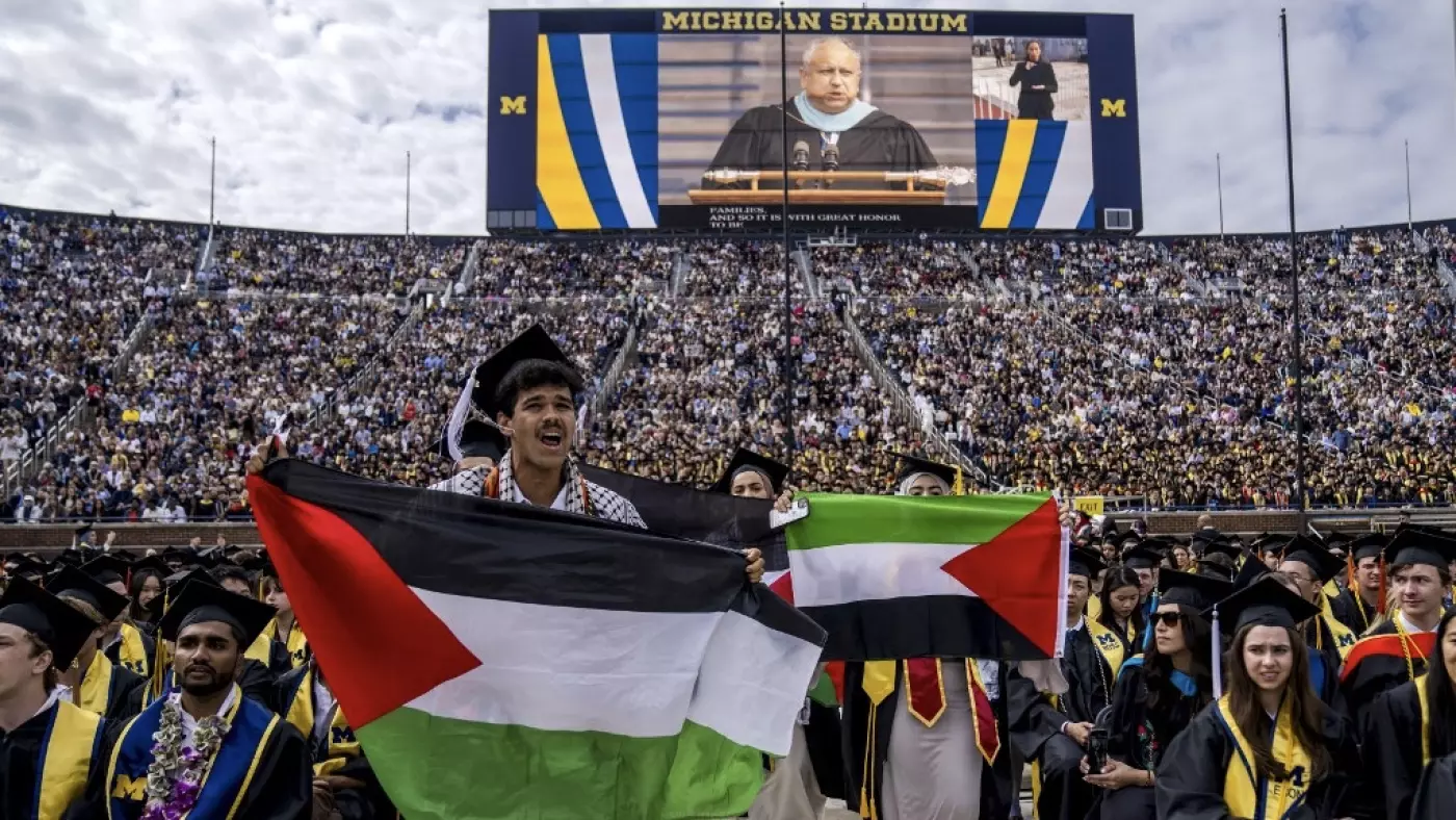 palestine flag university of michigan 