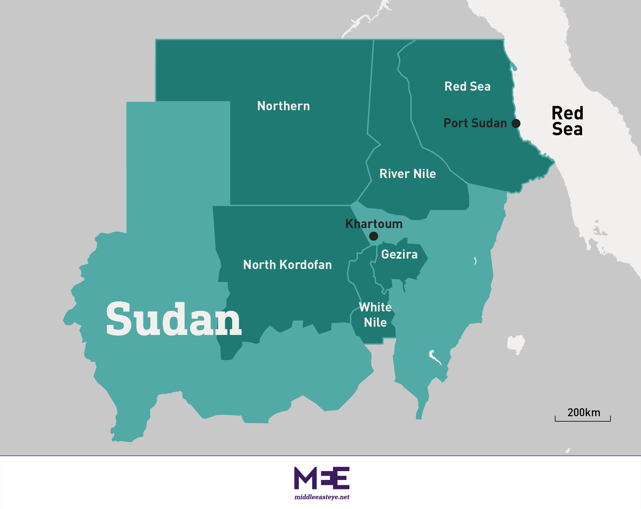 Sudan map