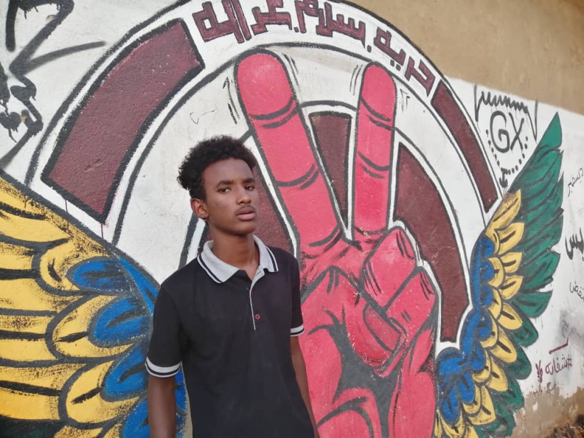 Youssef stands near the spot where the winning photograph was shot (MEE/Mohammed Amin)