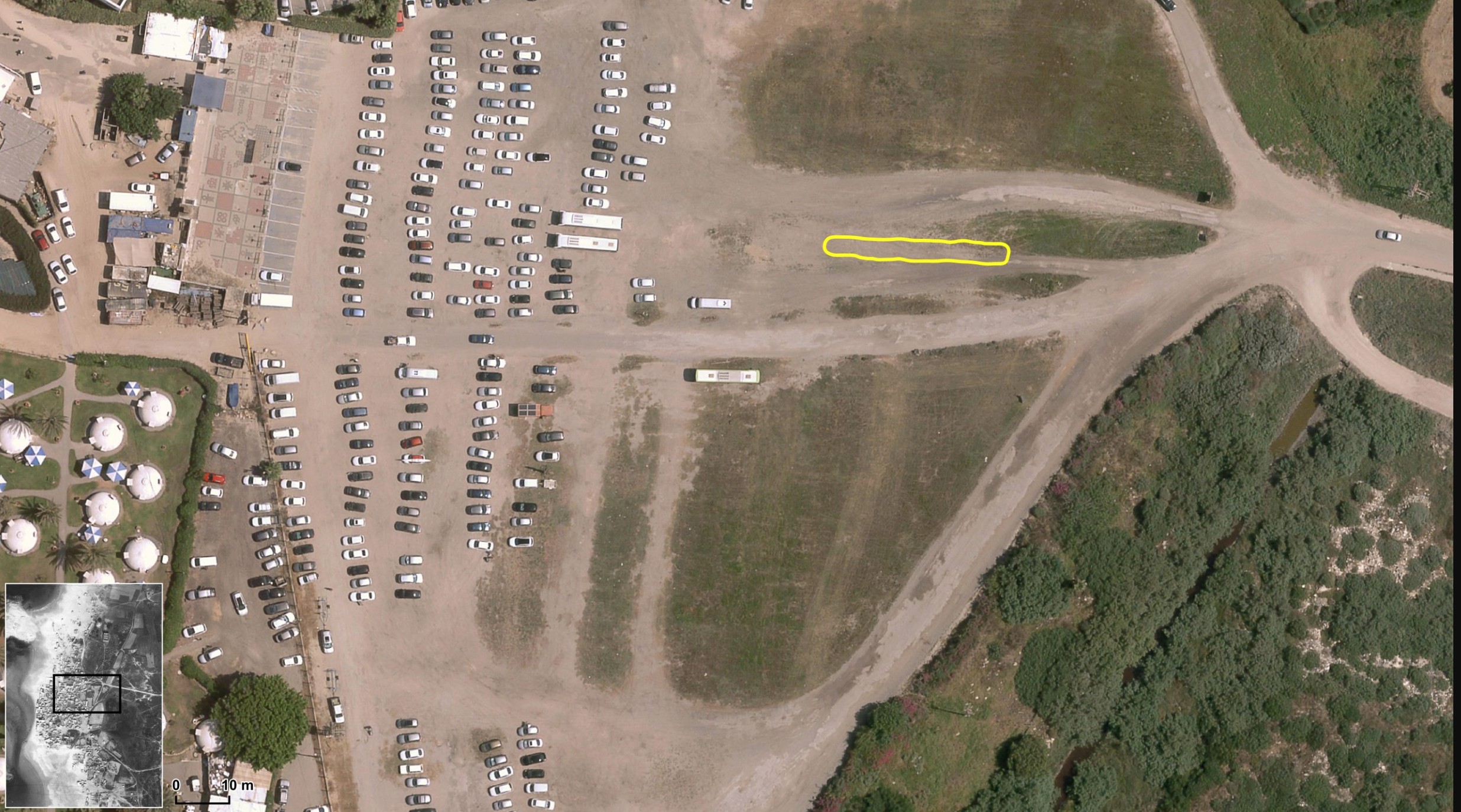 One of the two sites in Tantura that Forensic Architecture found 'very likely' to bea mass grave site (Forensic Architecture)