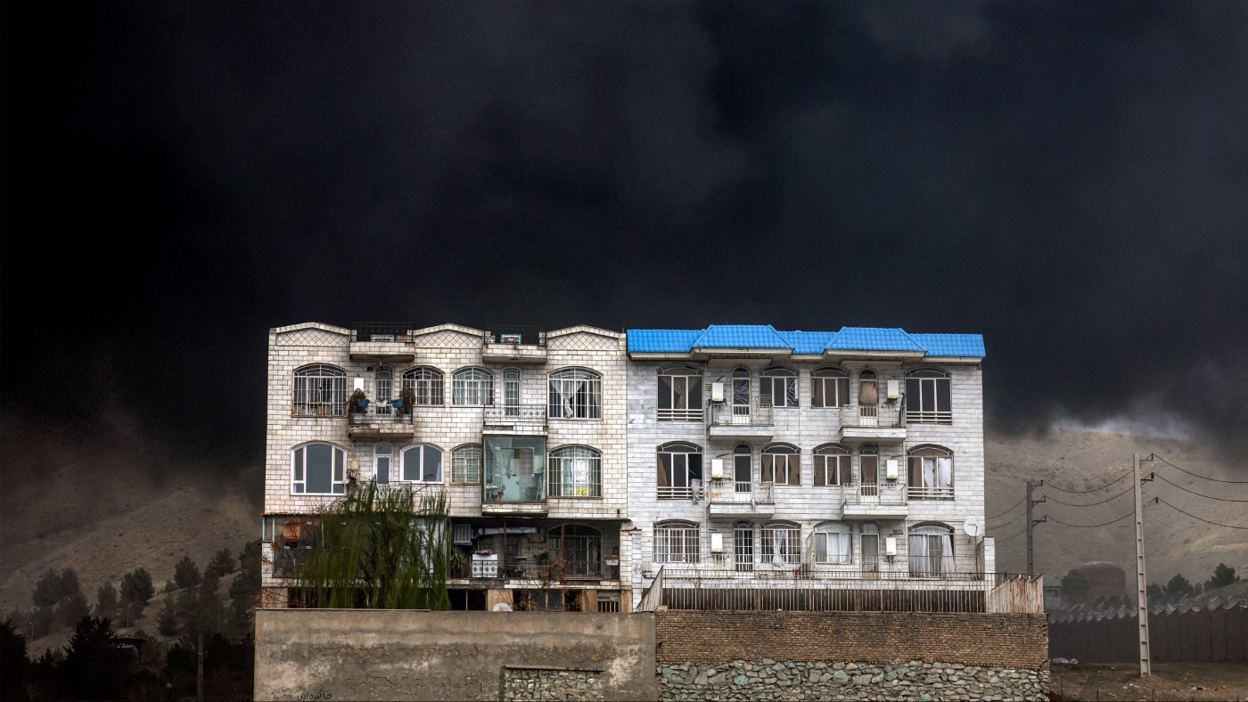 Tehran black sky afp