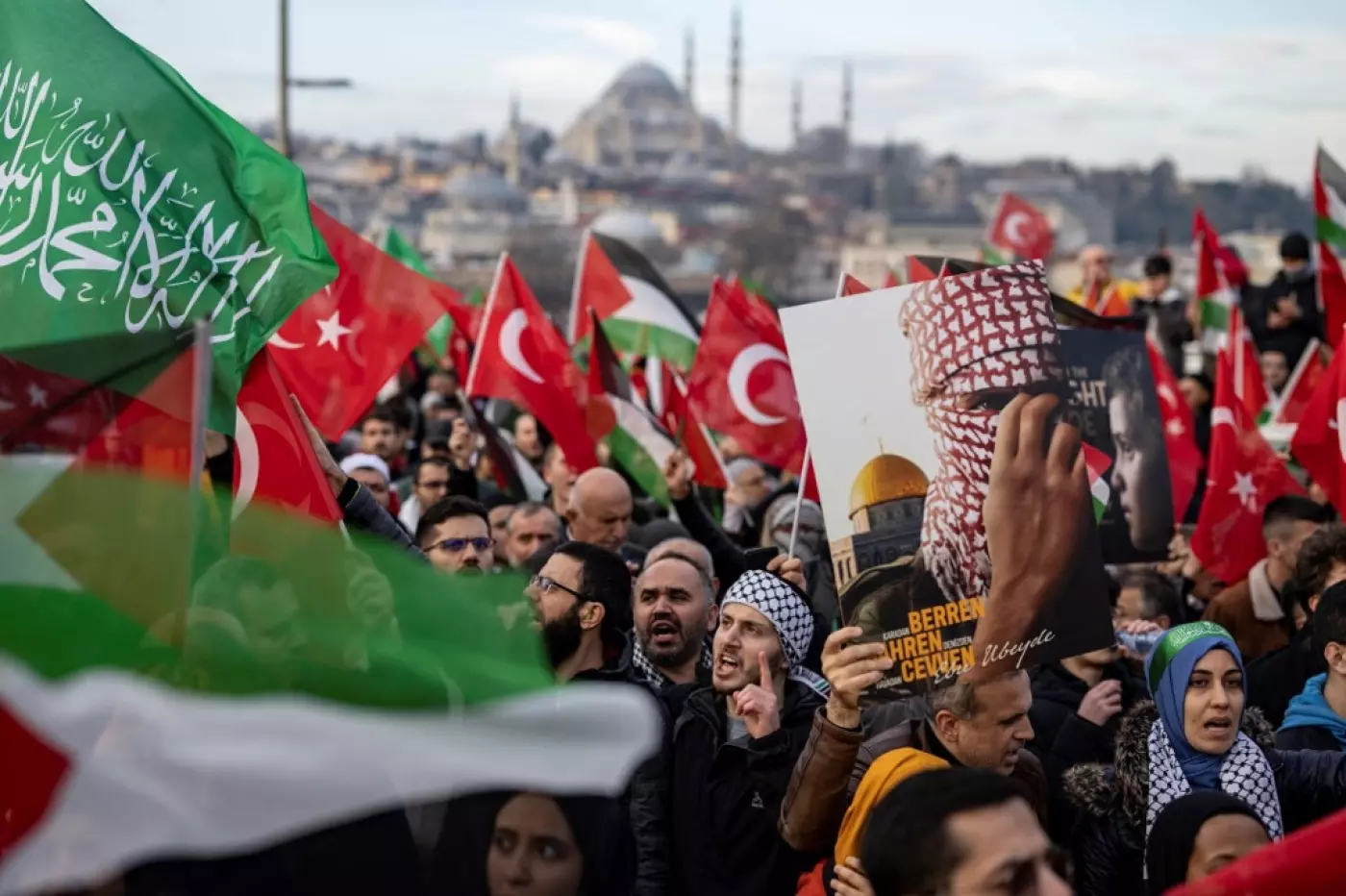 istanbul protest gaza