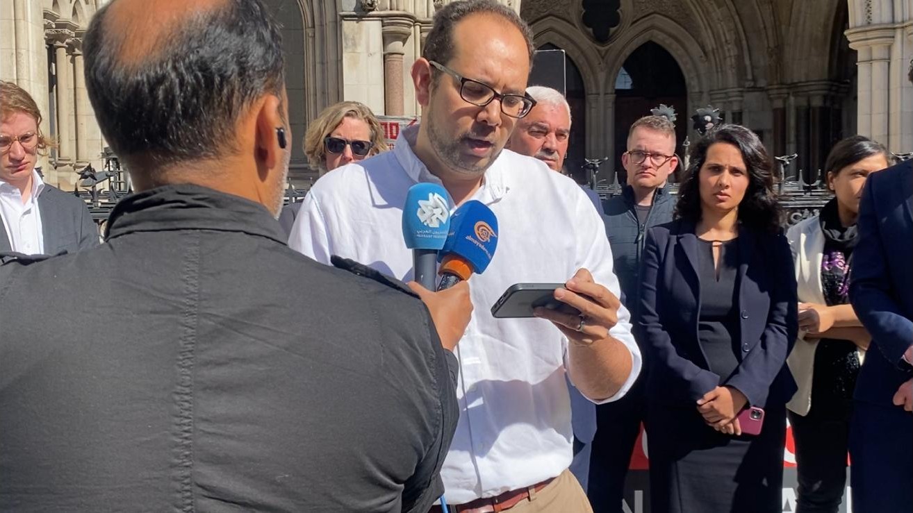 Dr Omar Abdel-Mannan at the High Court on 16 May 2025