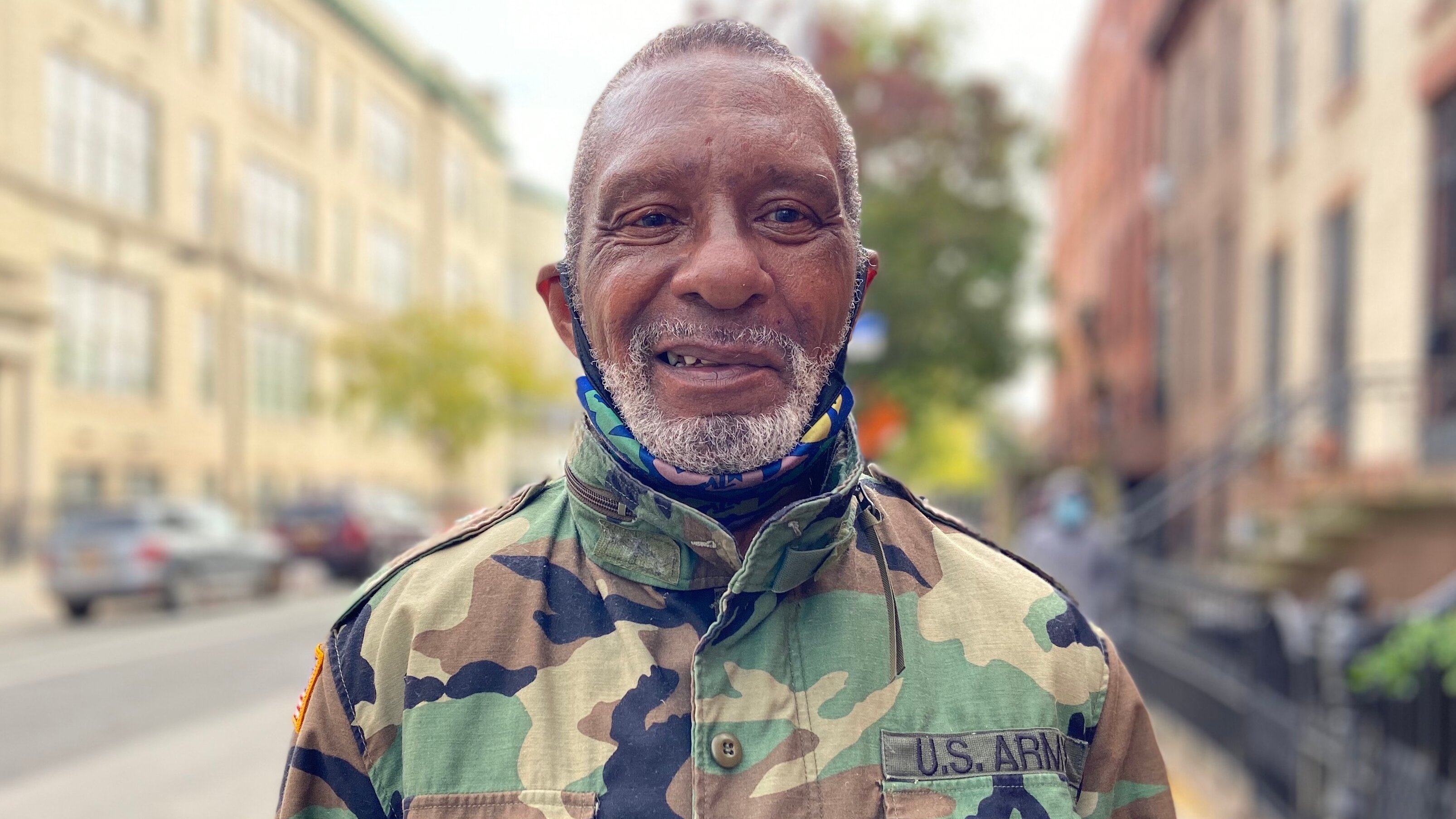 Larry, a Vietnam war veteran, blamed President Trump for the country's woes (MEE/Azad Essa)