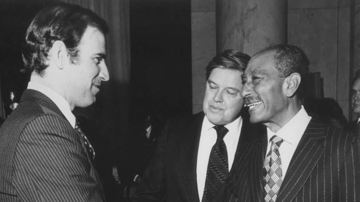 Biden and Sadat