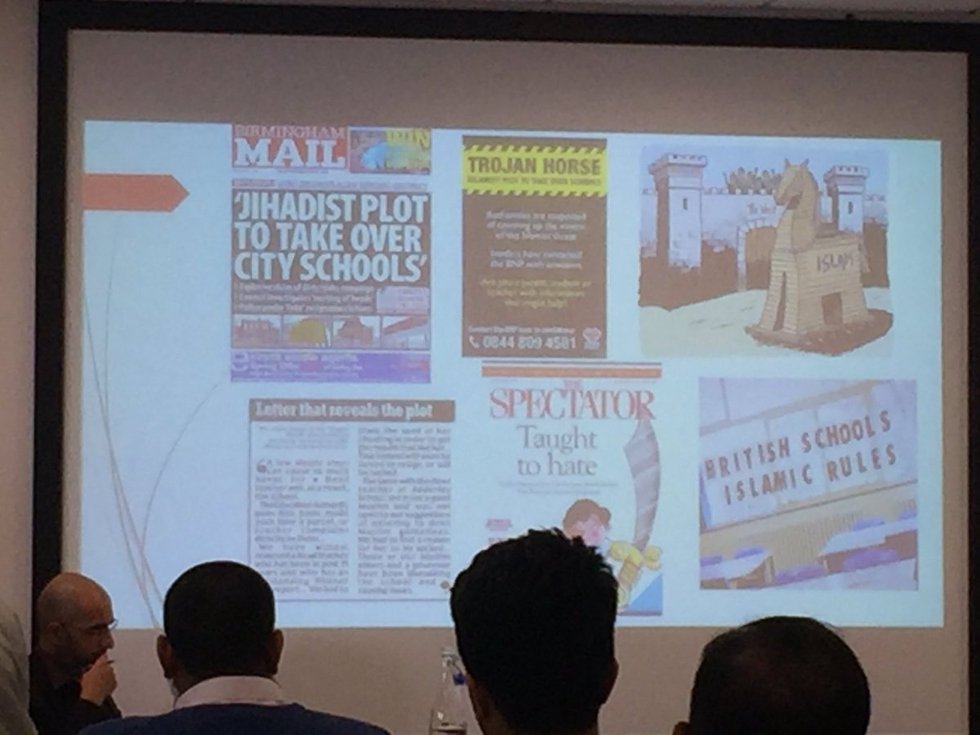 Une conférence sur les musulmans de Birmingham à l’Université de Birmingham, en octobre&nbsp;2016 (Twitter/@aishagani)