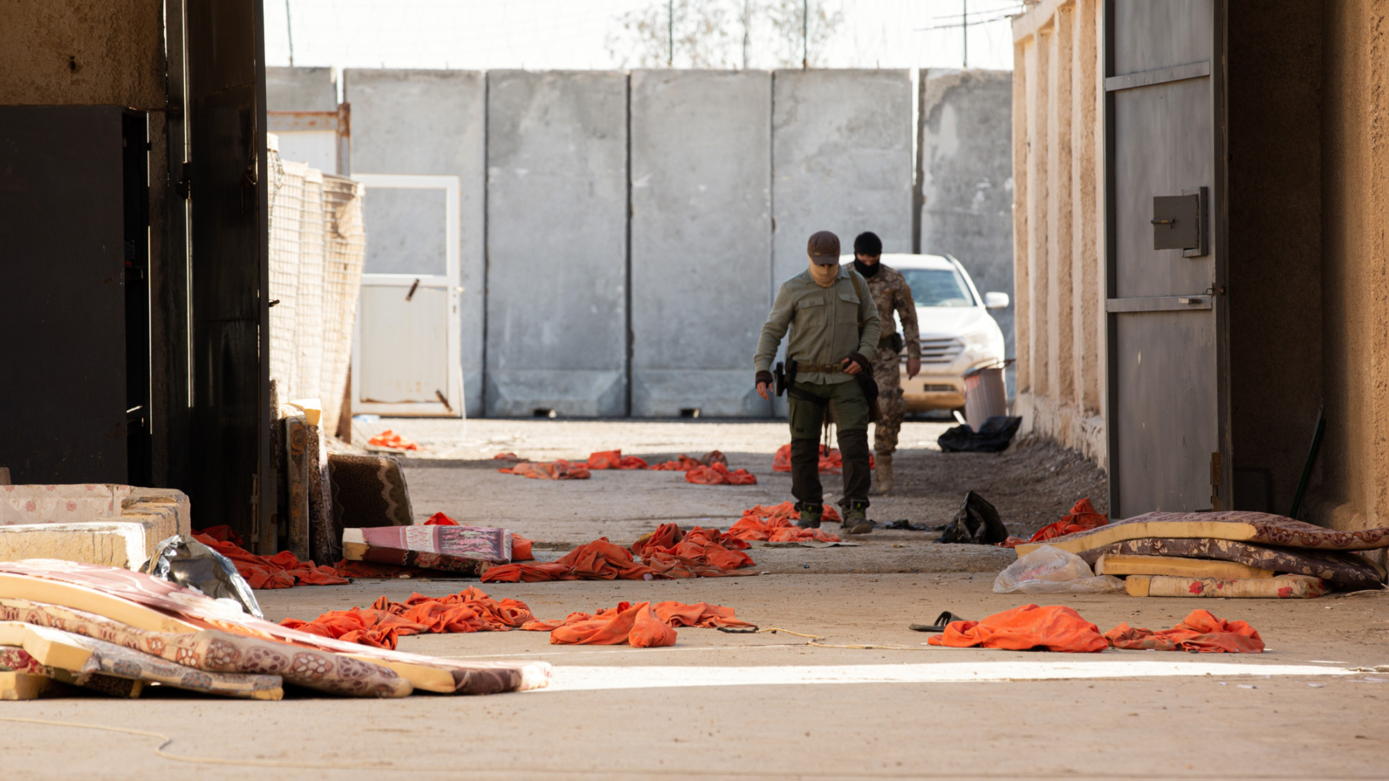 View inside of Shaddadi prison in the Hasakah countryside, northeastern Syria, 21 January 2026 (Hosam Katan/MEE)