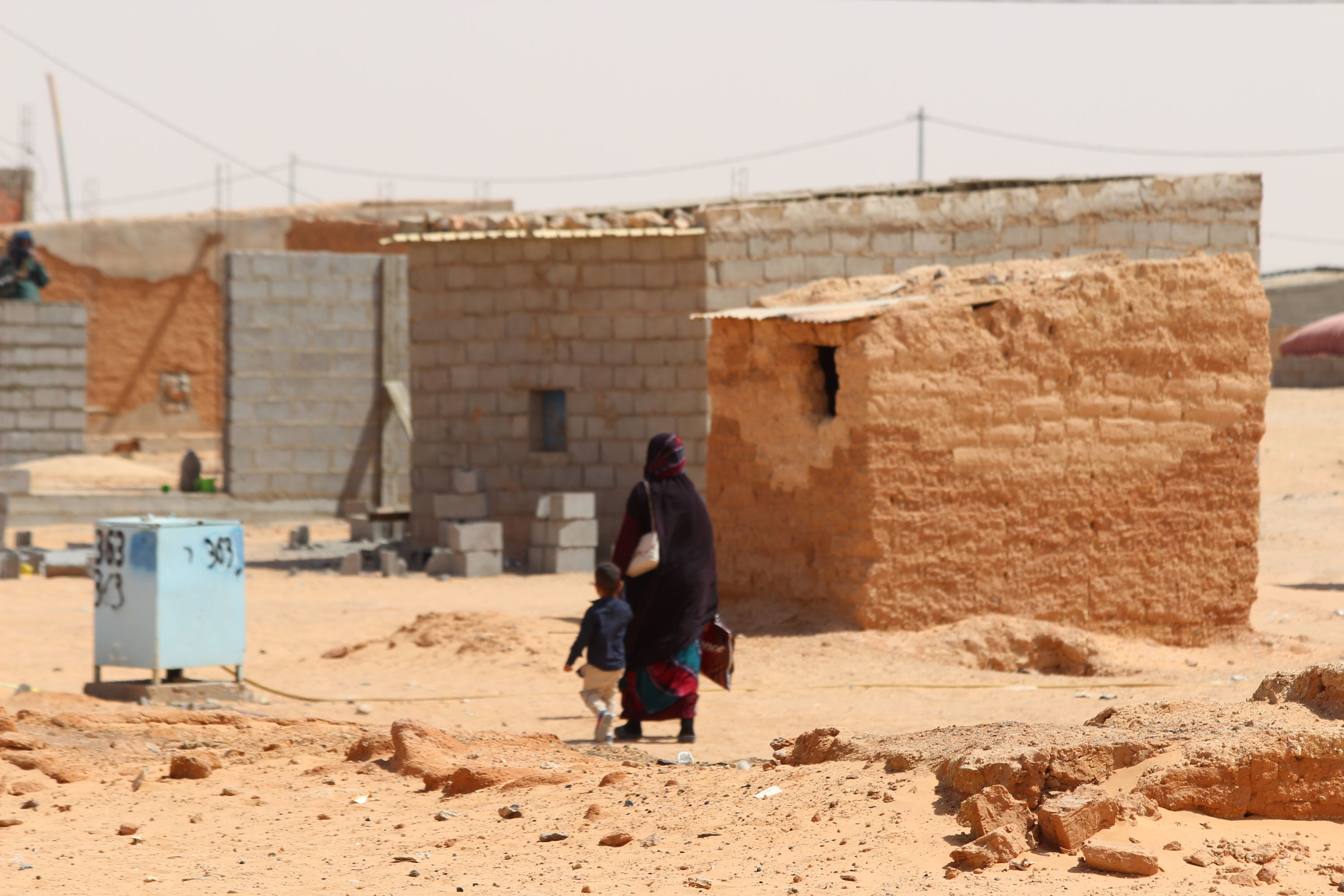 A street in Ausserd refugee camp (MEE/Alex MacDonald)