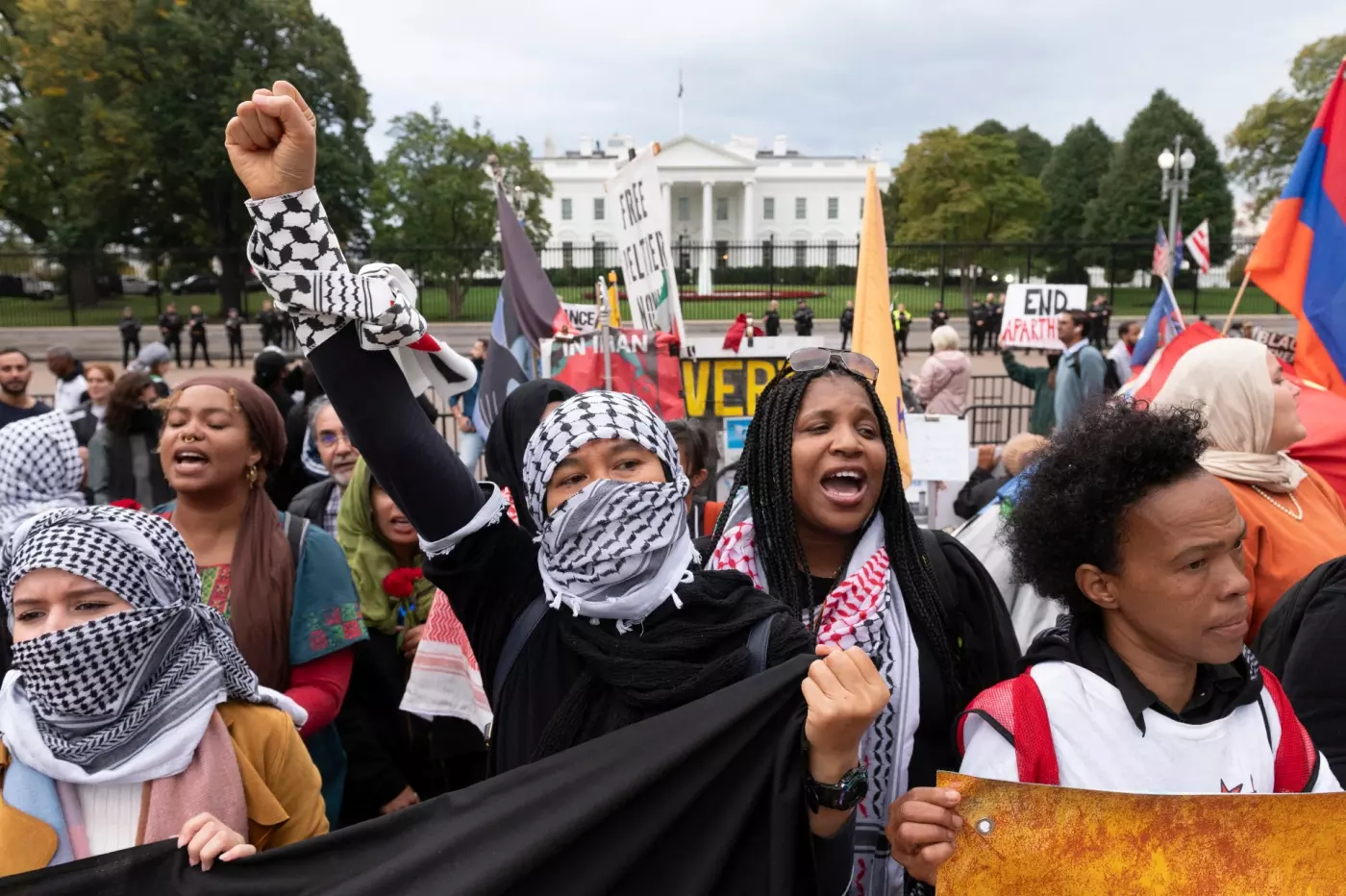 us protesters white house