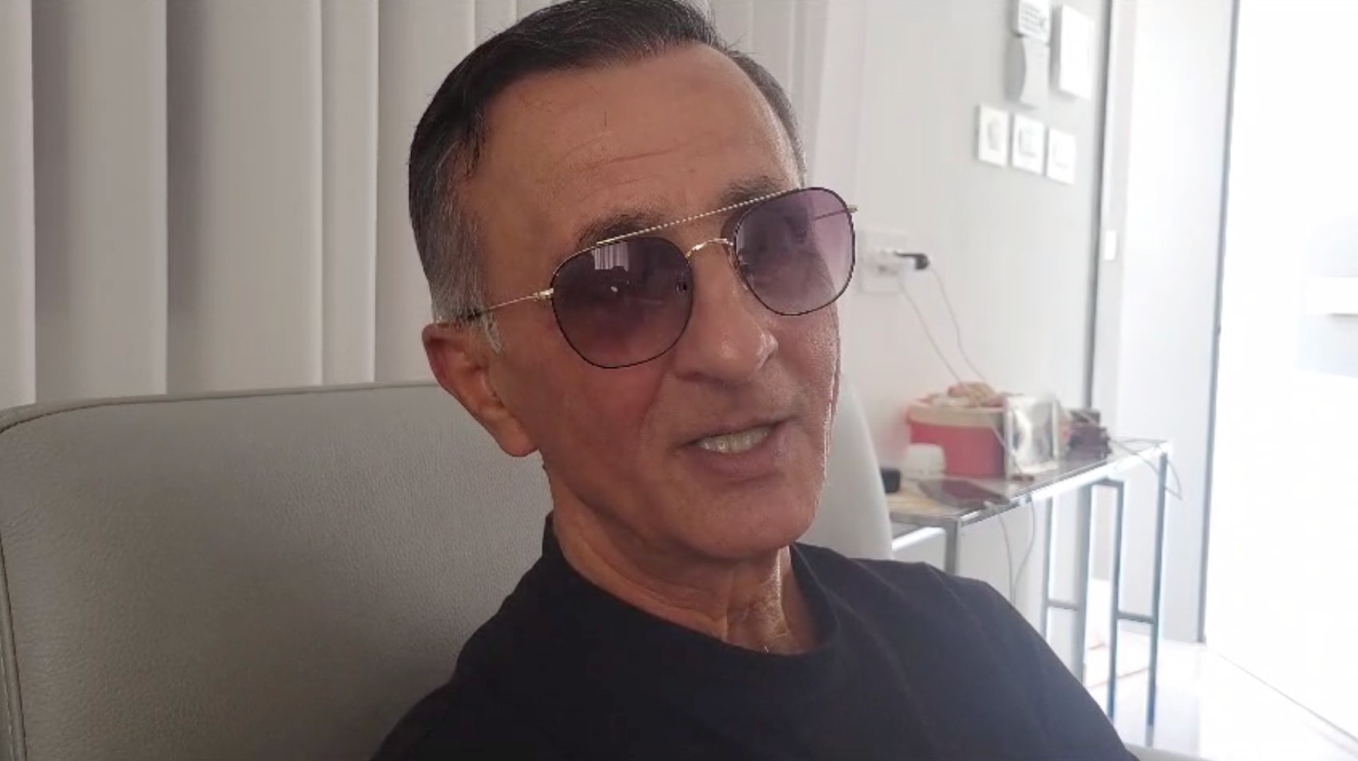 Yakov Argamani speaks to Middle East Eye from his home in Beersheba (MEE)