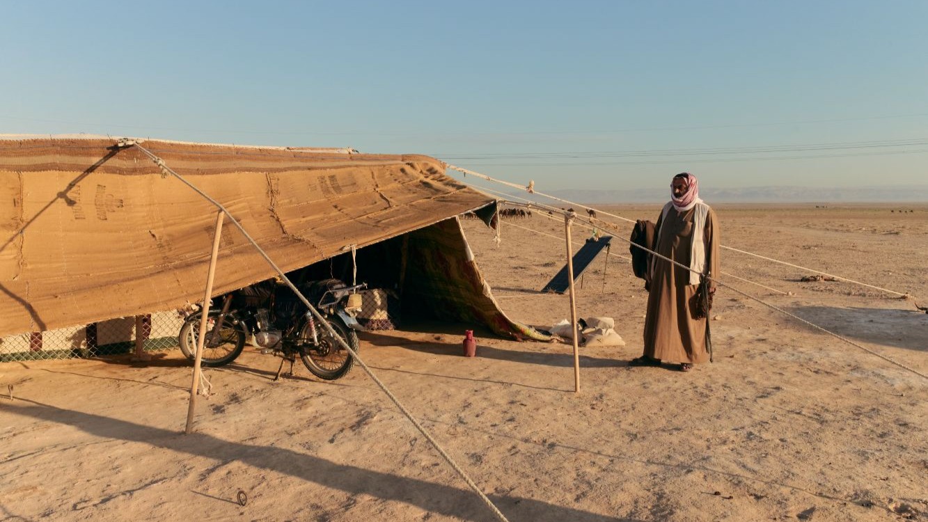 A Palmyran resident visits Bedouin communities living among landmines and unexploded ordnance