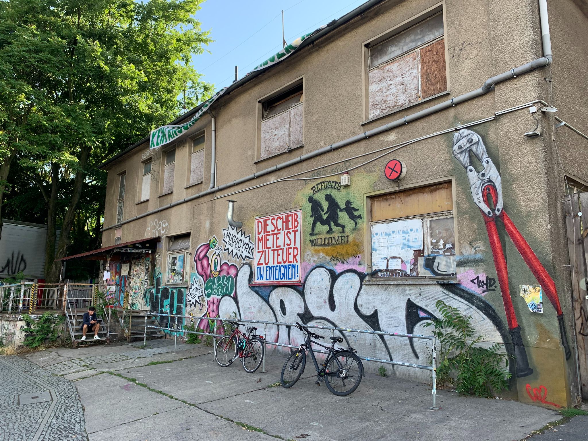 About Blank, is a graffiti-covered hub, well-known as a space for progressive politics (Matt Unicomb)