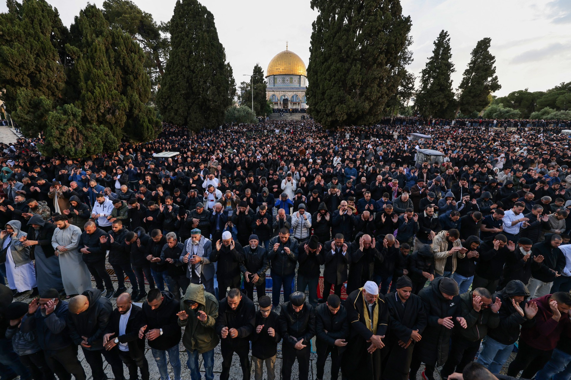al aqsa mosque eid prayer