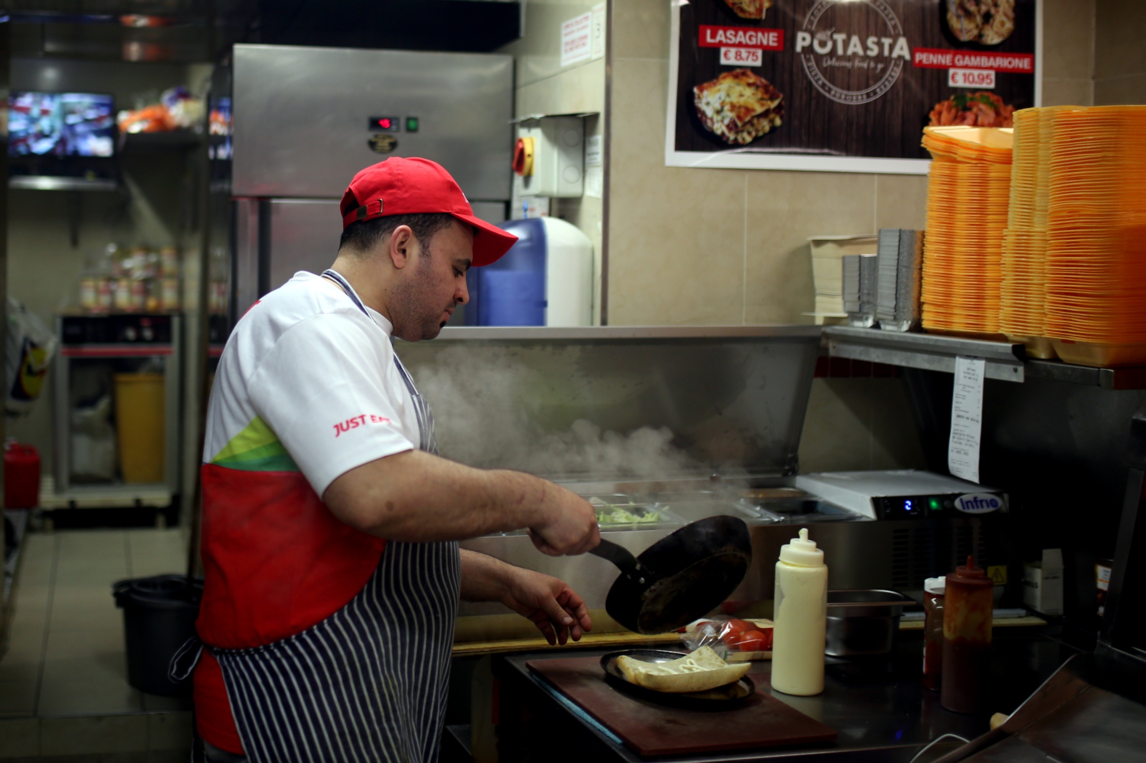 Alaa Bahlouan, who owns a restaurant in Tralee, says he has been trying to obtain legal residency in Ireland for five years (MEE/Mostafa Darwish)