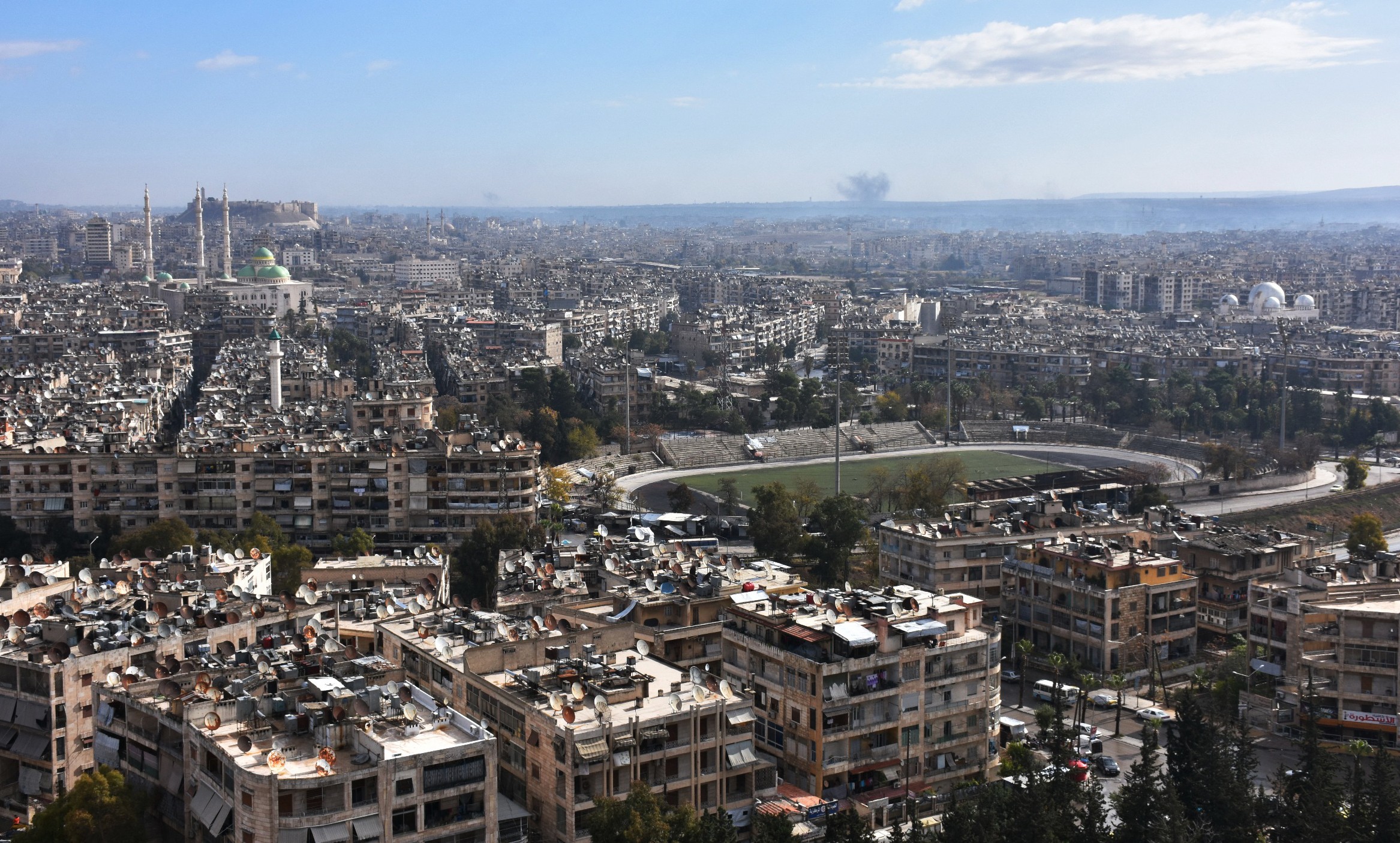 aleppo stadium citadel general view 