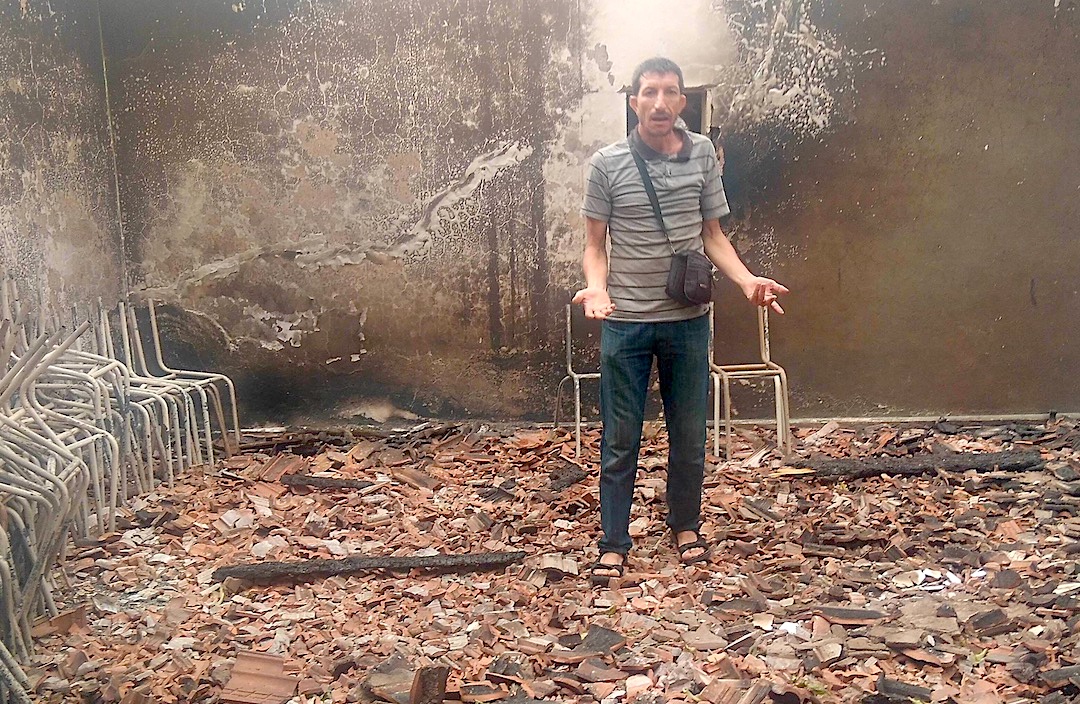 Abdelaziz Chibane is struggling to come to terms with the disaster which claimed the lives of several family members (MEE/Ali Boukhlef)