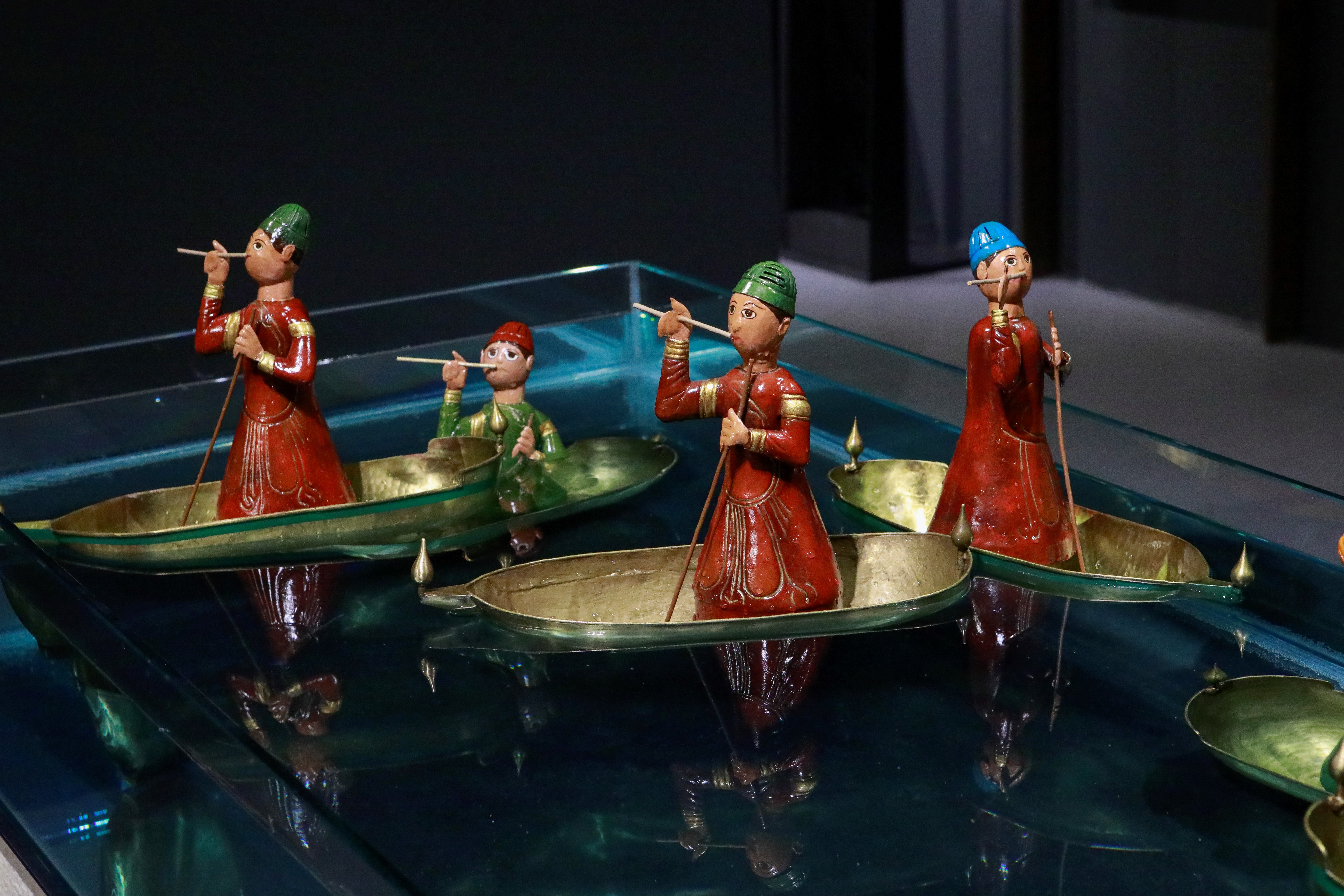 Jazari’s machines, including this water clock, appear in Jazari’s Magnificent Machines Exhibition at UNIQ Expo in Istanbul (MEE/Rabia Iclal Turan)