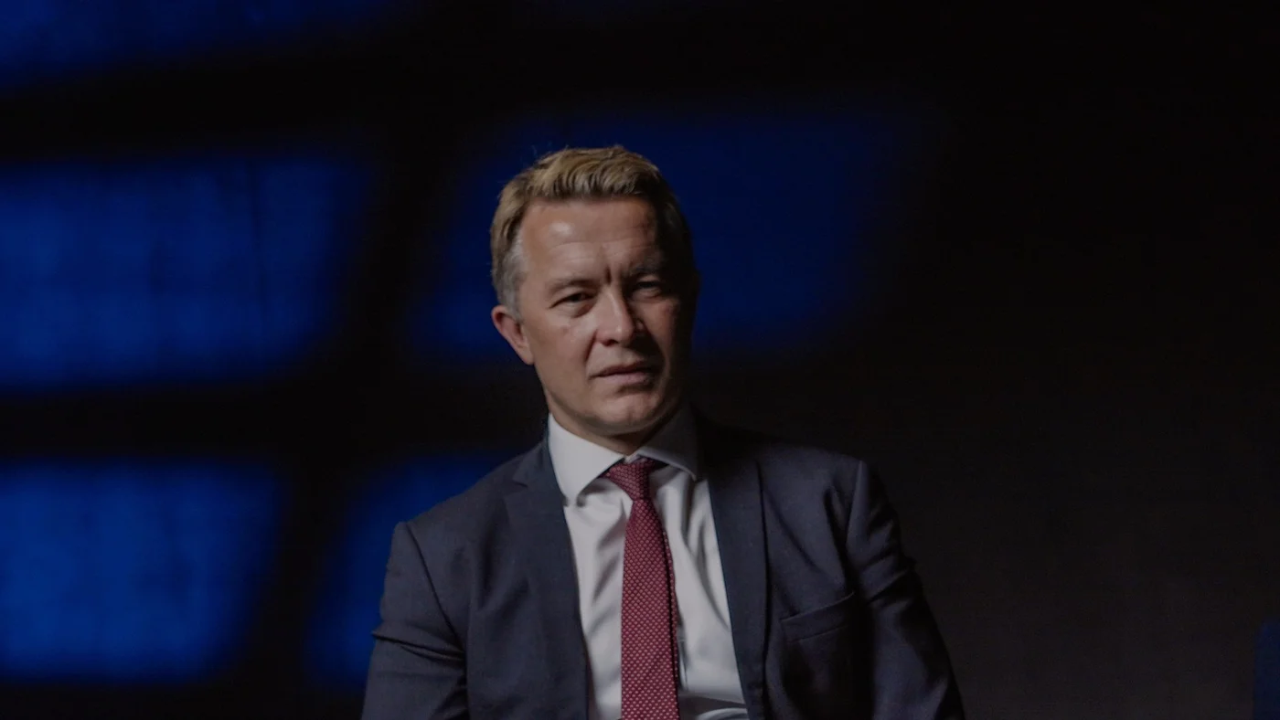 Norway's deputy foreign minister Andreas Kravik speaks to Middle East Eye in Oslo (MEE/Hossam Sarhan)