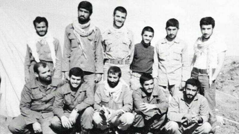 Abbas Araghchi, now Iran's foreign minister, seen on the far right during the Iran-Iraq war in the 1980s
