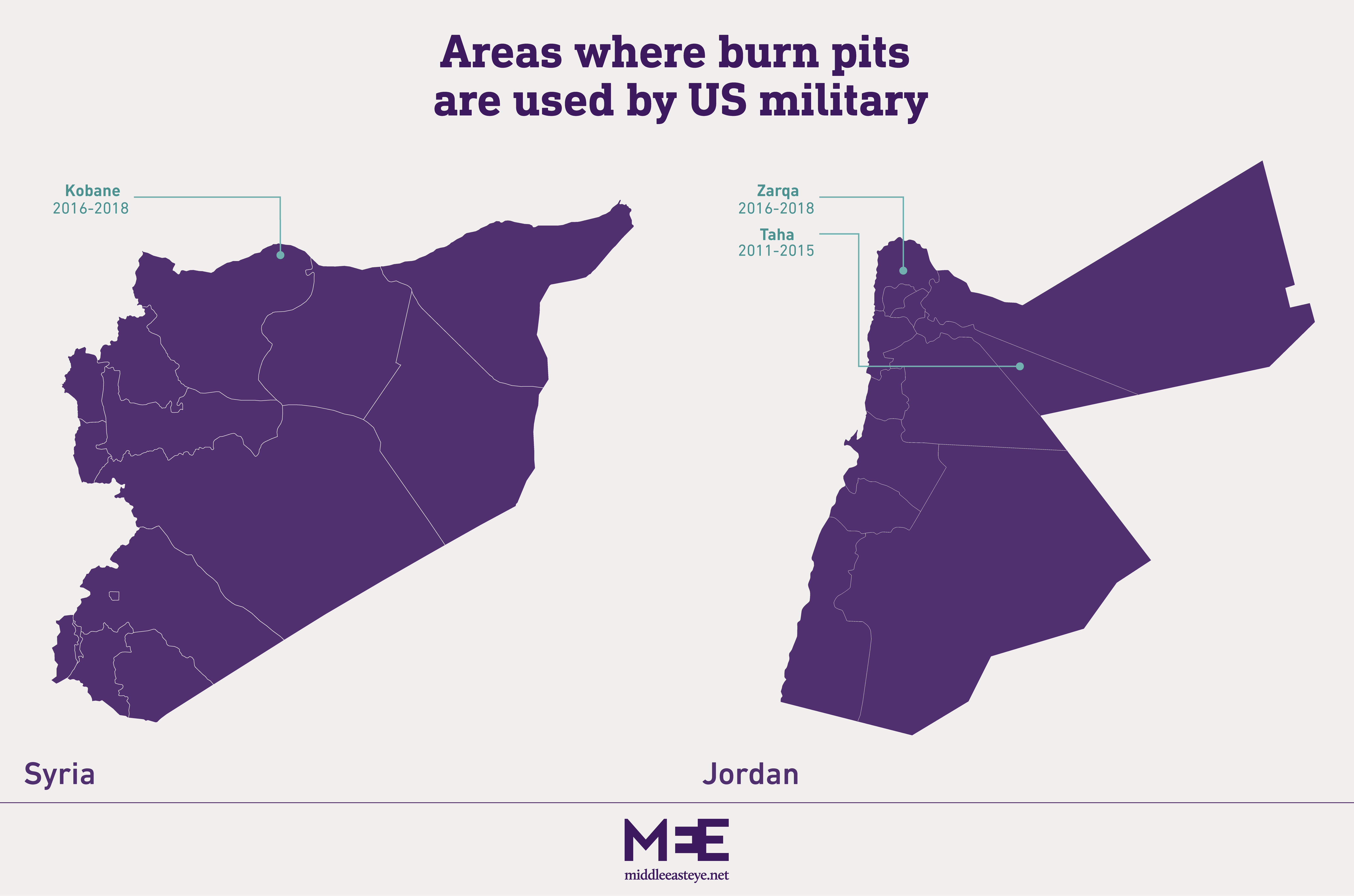 An assessment by the Pentagon found there a number of sites where burn pits were used in the Middle East.