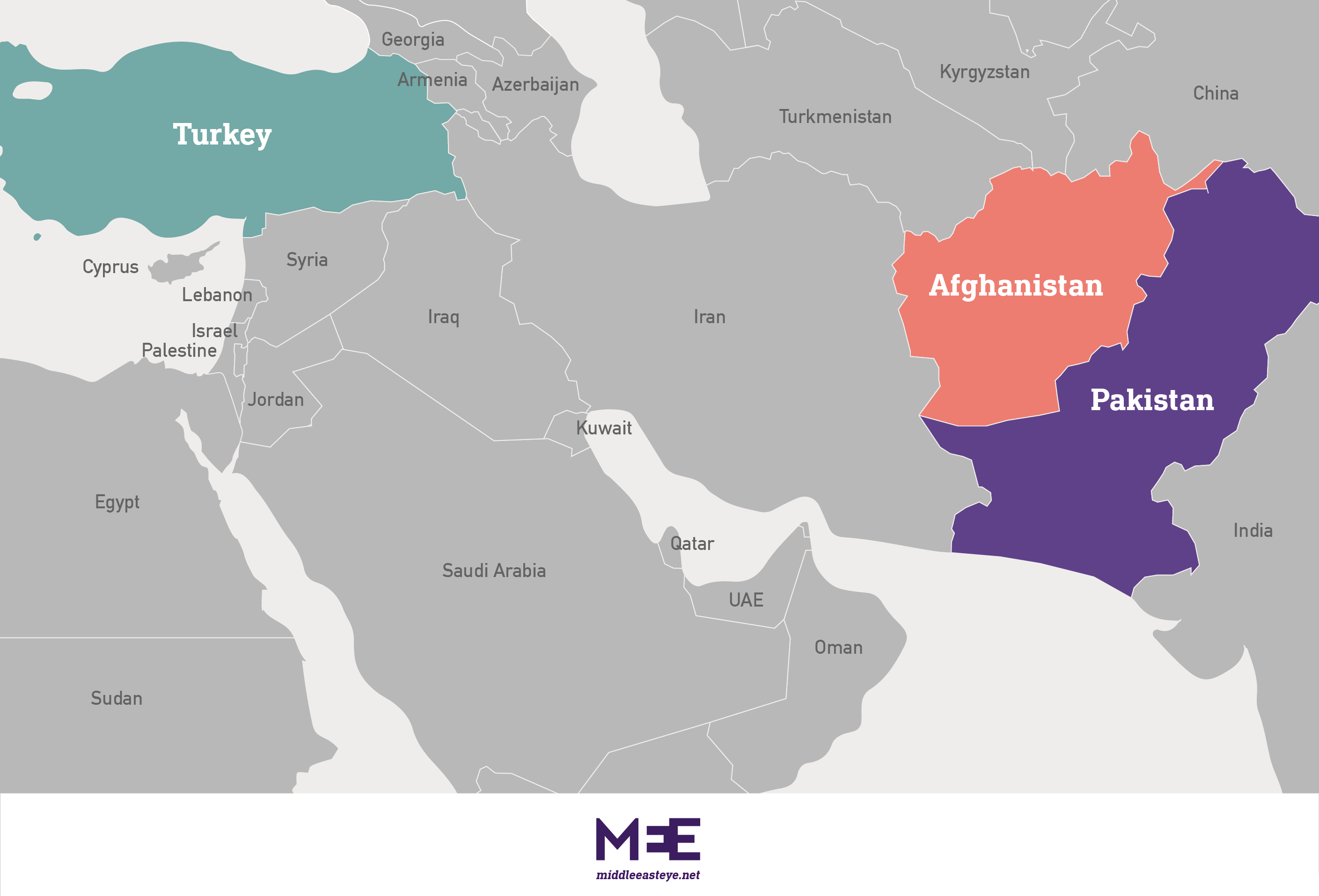 asia map turkey afghanistan pakistan