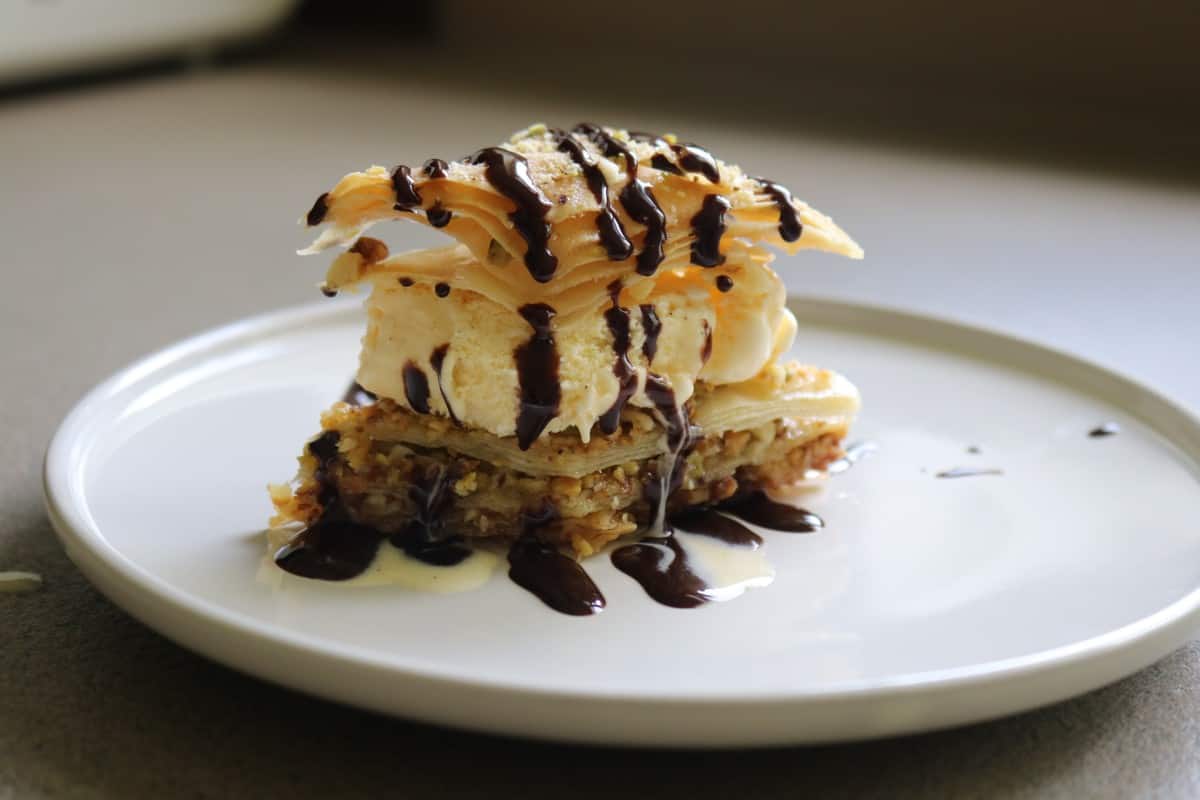 Baklawa Ice cream sandwich