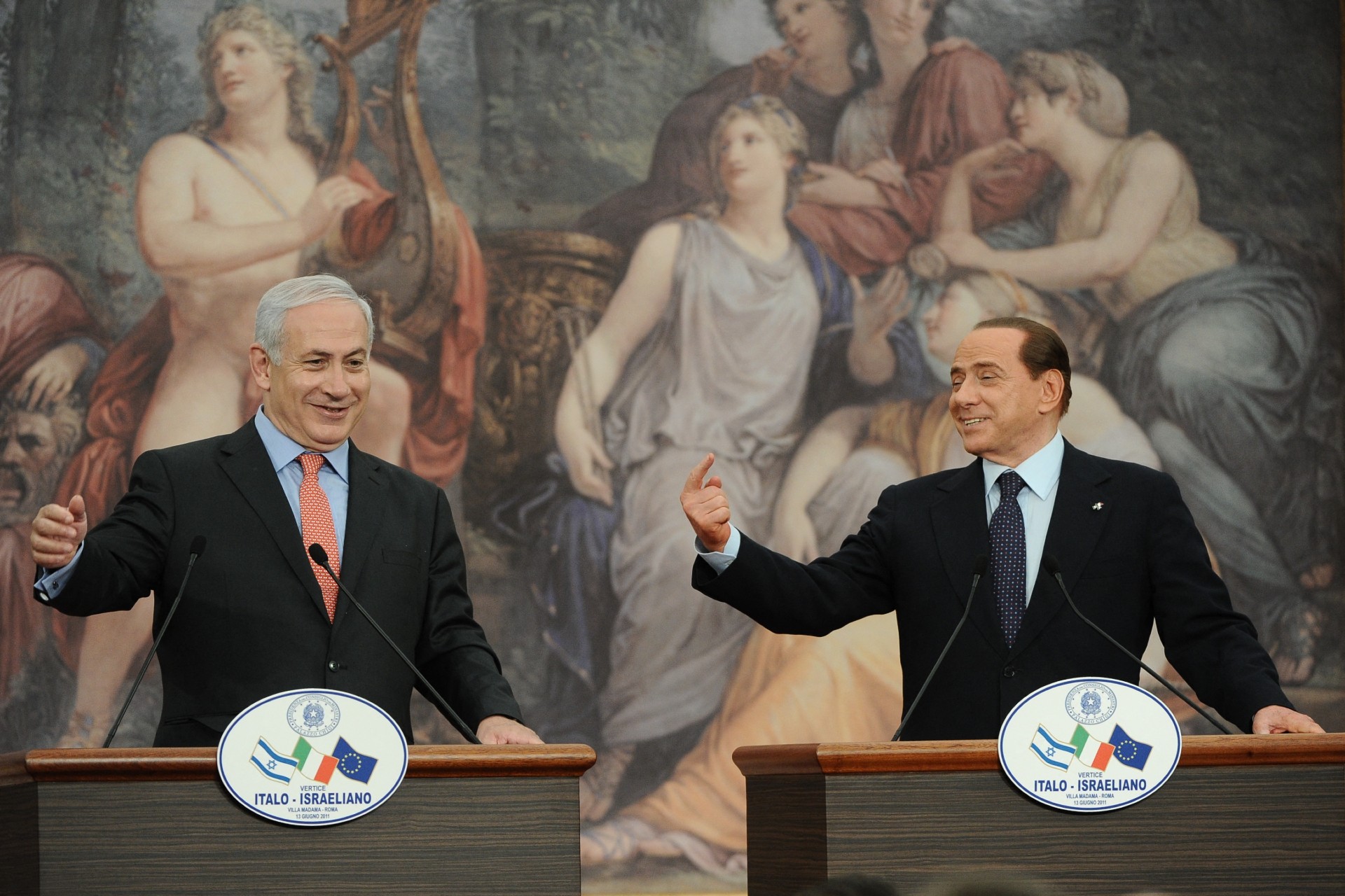 netanyahu berlusconi 