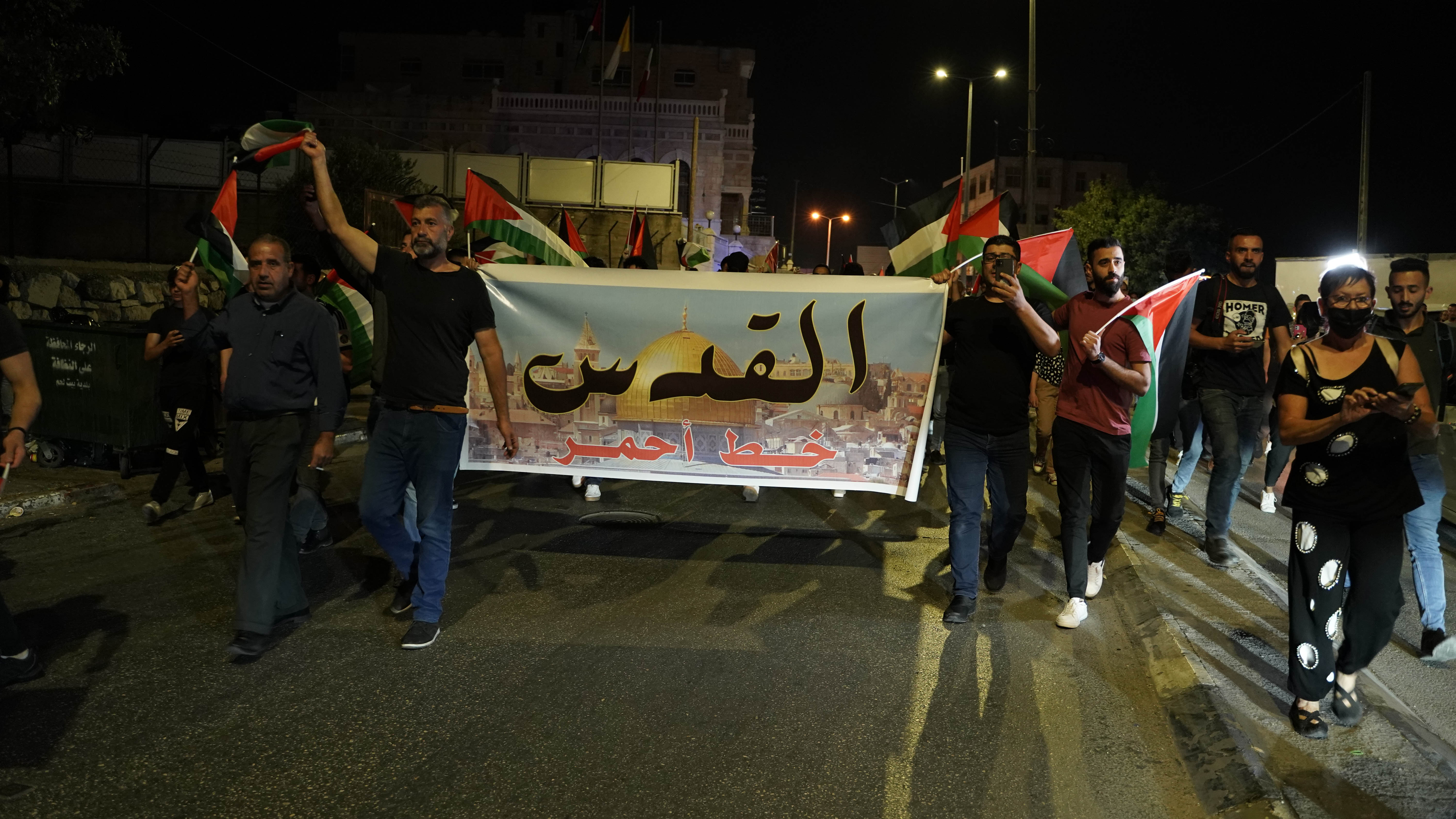 Bethlehem protest jerusalem