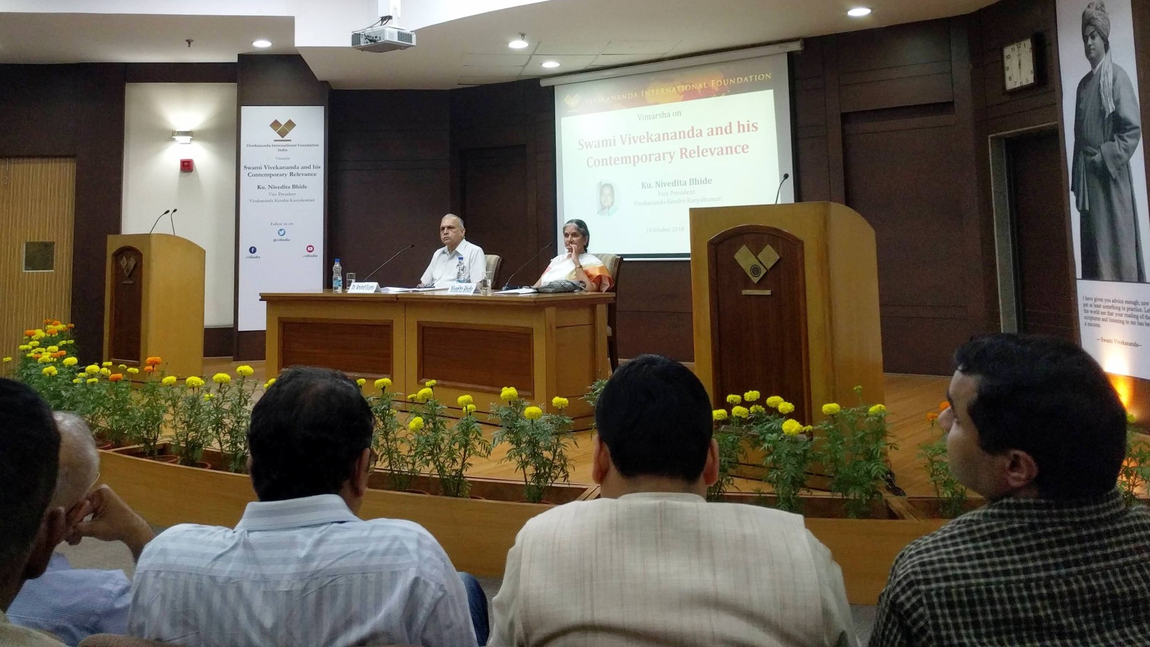 Nivedita Bhide Vice President of Vivekananda Kendra Kanyakumari at Vivekananda International Foundation VIF New Delhi.
